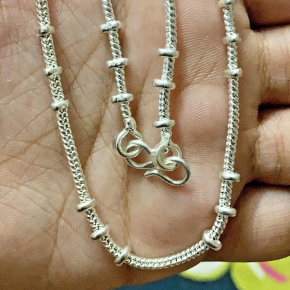 925 Sterling Silver Necklace Chain Unisex - 18" - Picture 4 of 6